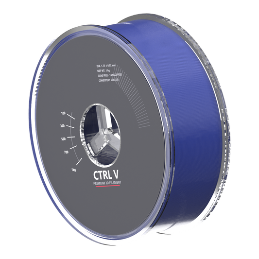 PLA Silk Dark Blue 3D printer filament spool