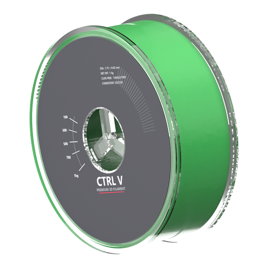 PLA Silk Green 3D printer filament spool