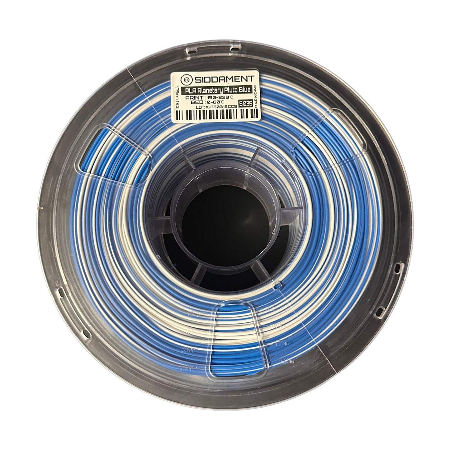 SIDDAMENT Planetary Matte PLA Pluto Blue — 1kg spool